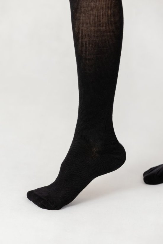 Podkolienky zdravotné kompresívne G93116 - Materiál: Polyamid, Farba: Čierna, Špica: Otvorená, Veľkosť: XL