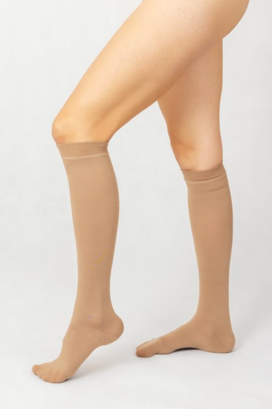 Podkolienky zdravotné kompresívne G6104A - Špica: Zatvorená, Veľkosť: S